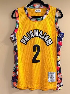 Classic Reels House Party Pajamajam #2 Mesh Basketball Jersey Size Small Retro